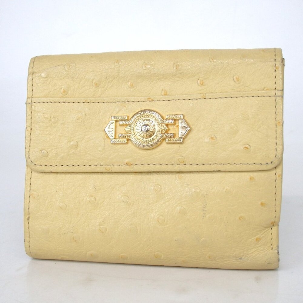 Authentic GIANNI VERSACE wallet leather [Used]